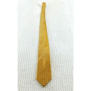 Steve Harvey Luxury Collection Gold yellow and orange  Silk Necktie